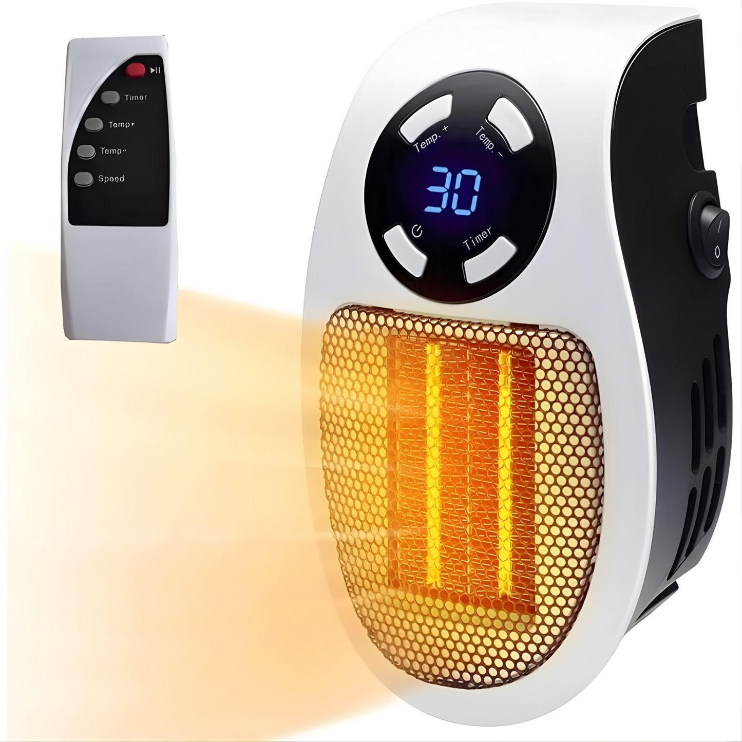 Wall-Mounted Space Heater for Small Rooms